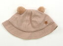 プティマイン petit main 帽子 Hat/Cap 女の子 くすみピンク、ボンボン装飾 子供服 ベビー服 キッズ アウトレット ユーズド 【中古】キッズ・ベビー・マタニティ