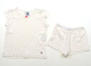 プティマイン petit main パジャマ 80 女の子 ホワイト・ピンク 子供服 ベビー服 キッズ アウトレット ユーズド 【中古】キッズ・ベビー・マタニテ...
