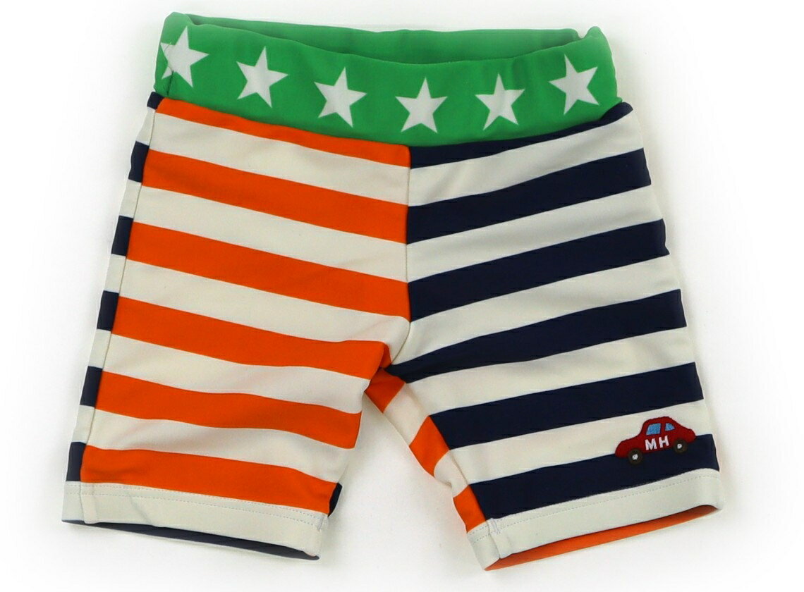 ミキハウス miki HOUSE 水着・バスローブ 80 男の子 ネイビー・オレンジ・グリーン 子供服 ベビー服 キッズ アウトレット ユーズド 【中古】キッズ・ベビー・マタニティ