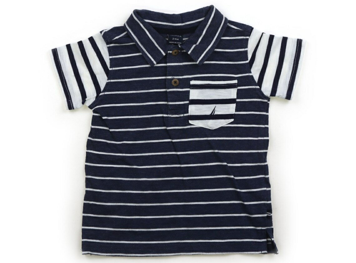 Rakuten - ノーチカ Nautica Tシャツ・カットソー 90 男の子 ボーダー、白、ネイビー 子供服 ベビー服 キッズ アウトレット ユーズド 【中古】キッズ・ベビー・マタニティ