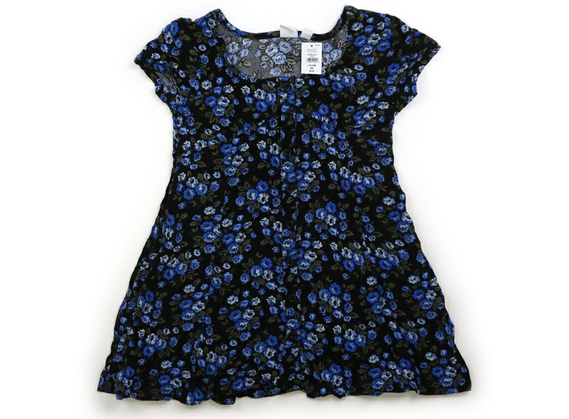 T-Shirts （Short Sleeve） - ギャップ GAP チュニック 110 女の子 黒、青、グリーン、花柄 子供服 ベビー服 キッズ アウトレット ユーズド 【中古】キッズ・ベビー・マタニティ