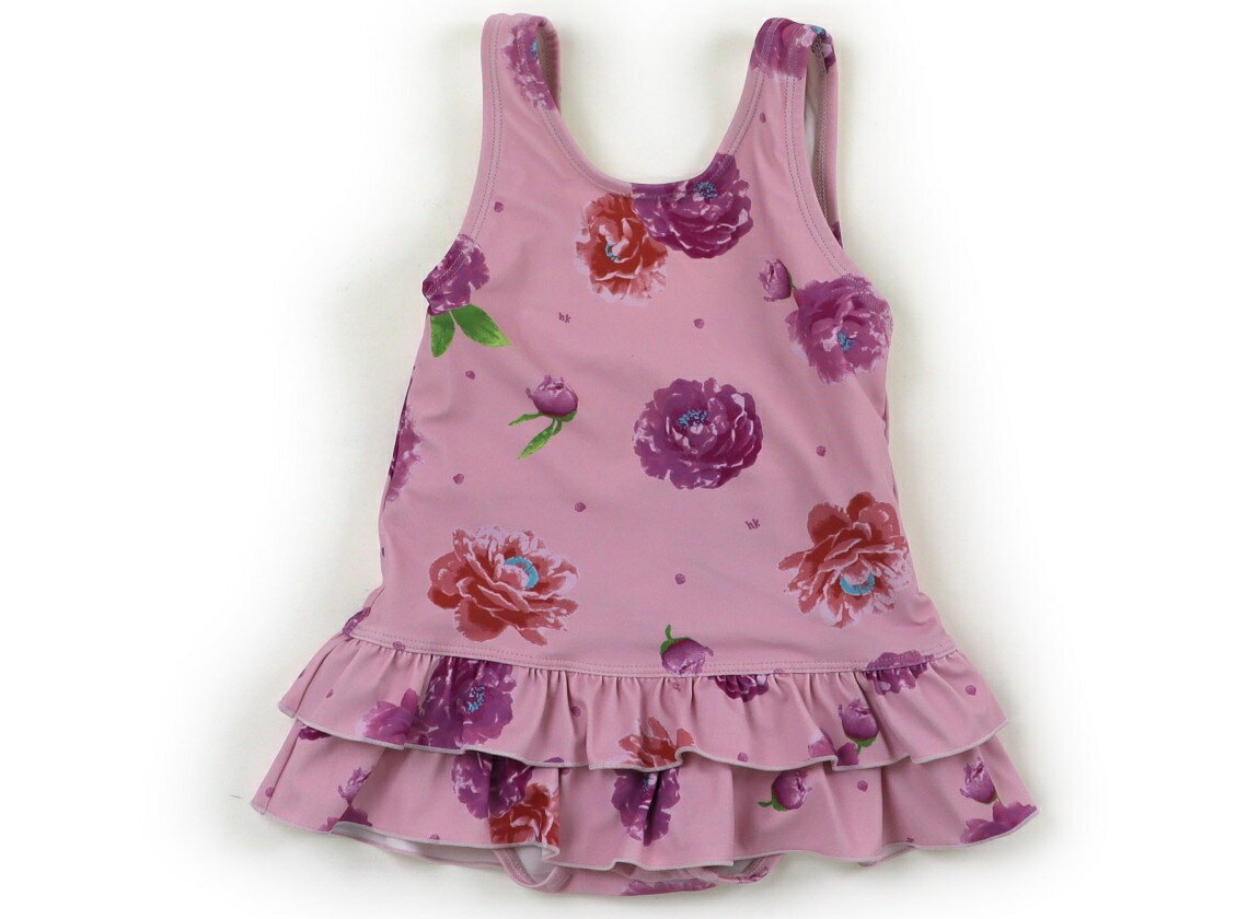 ハッカ HAKKA 水着・バスローブ 70 女の子 くすみピンク・ラベンダー花柄 子供服 ベビー服 キッズ アウトレット ユーズド 【中古】キッズ・ベビー・マタニティ