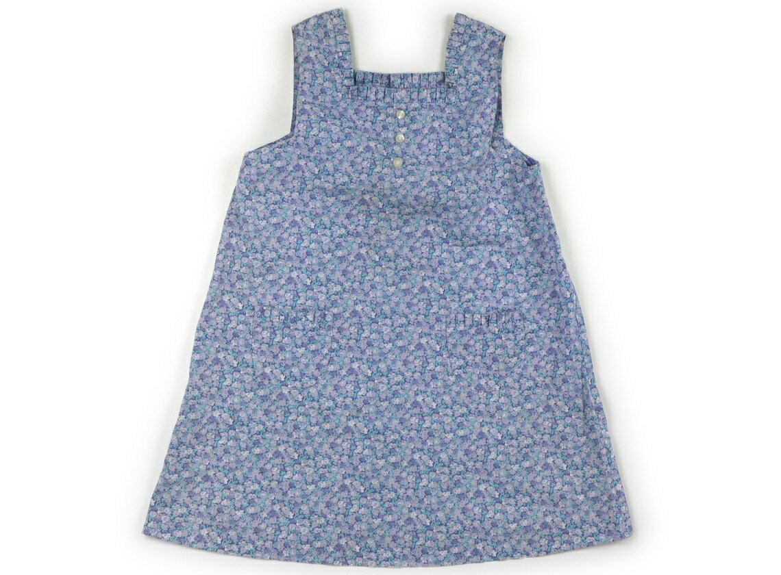 Rakuten - キャシャレル cacharel ワンピース 130 女の子 パープル・ライトブルー系花柄 子供服 ベビー服 キッズ アウトレット ユーズド 【中古】キッズ・ベビー・マタニティ