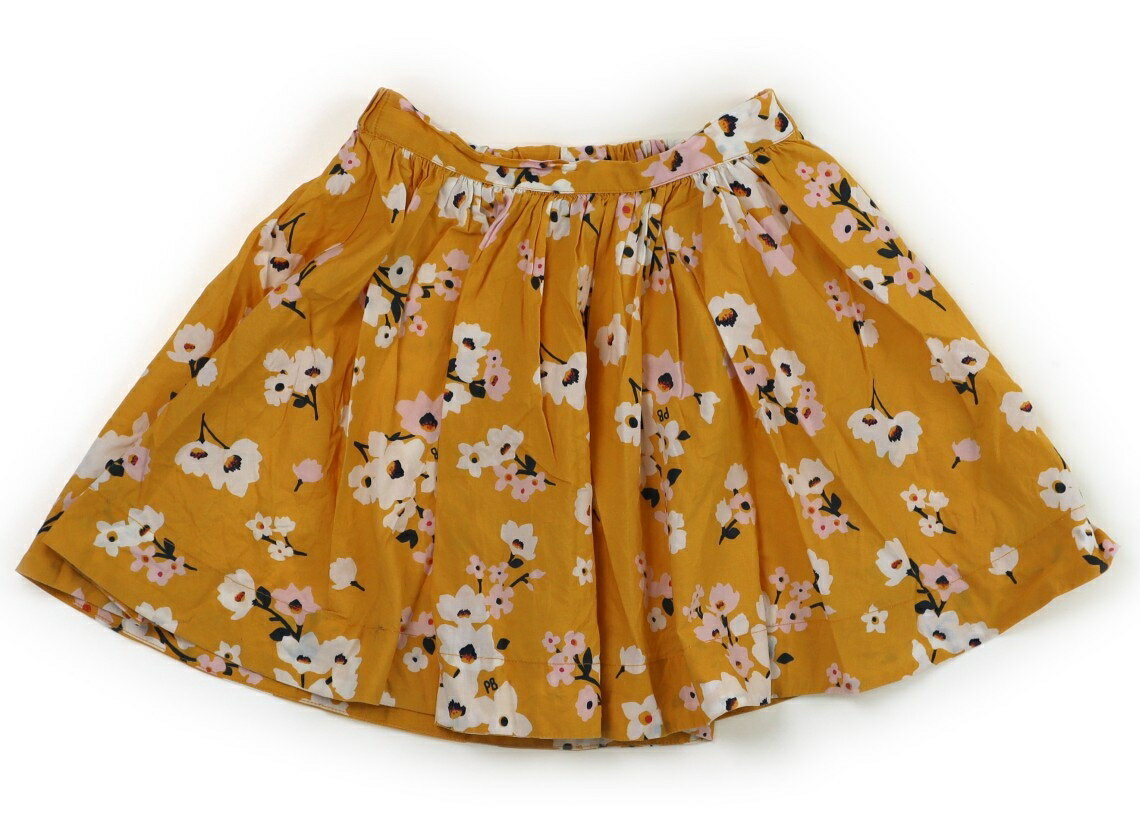 プチバトー PETIT BATEAU スカート 120 女の子 やまぶき色、花柄 子供服 ベビー服 キッズ アウトレット ユーズド 【中古】キッズ・ベビー・マタニティ