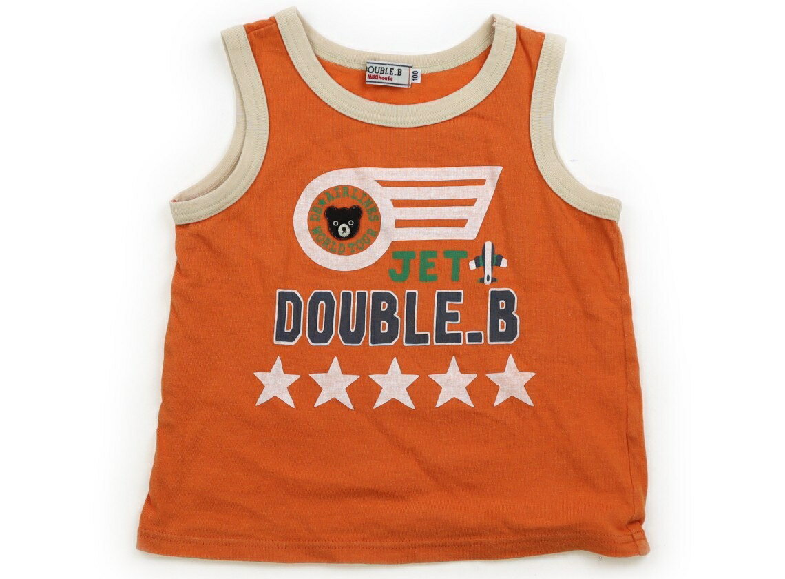 더블 B 더블 B 탱크 탑 캐미솔 100 소년 오렌지, 베이지 아동복 아기 옷 키즈 아울렛 유즈드 [중고] 키즈 아기 출산