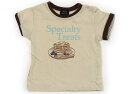プティマイン petit main Tシャツ・カットソー 90 男の子 クリーム、ブラウン 子供服 ベビー服 キッズ アウトレット ユーズド 【中古】キッズ・ベビー・マタニティ