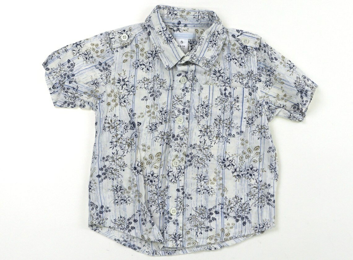 オールドネイビー OLDNAVY シャツ・ブラウス 80 男の子 紺・水色・ベージュ・ストライプ・花 子供服 ベビー服 キッズ アウトレット ユーズド 【中古】キッズ・ベビー・マタニティ