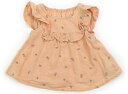 アプレレクール apres les cours シャツ・ブラウス 90 女の子 ライトオレンジ・刺しゅう 子供服 ベビー服 キッズ アウトレット ユーズド 【中古】キッズ・ベビー・マタニティ