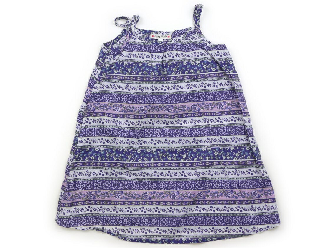 Dresses - エニィファム anyFAM ワンピース 110 女の子 白、紫系、花柄 子供服 ベビー服 キッズ アウトレット ユーズド 【中古】キッズ・ベビー・マタニティ