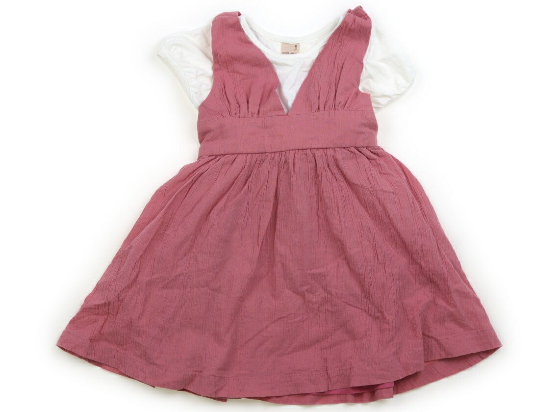 Rakuten - プティマイン petit main ワンピース 100 女の子 白、淡いピンク 子供服 ベビー服 キッズ アウトレット ユーズド 【中古】キッズ・ベビー・マタニティ