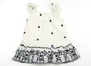 ザラ ZARA ジャンパースカート 90 女の子 生成り地・ブラック刺しゅう 子供服 ベビー服 キッズ アウトレット ユーズド 【中古】キッズ・ベビー・マタニティ