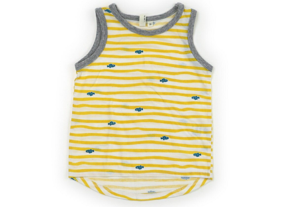 Lagom Tank Top/Camisole, Size 95, Boys', Striped, Gray, Fish Pattern, Children's Clothing, Baby Clothes, Kids, Outlet, Used [Pre-owned] Kids, Baby, Maternity
