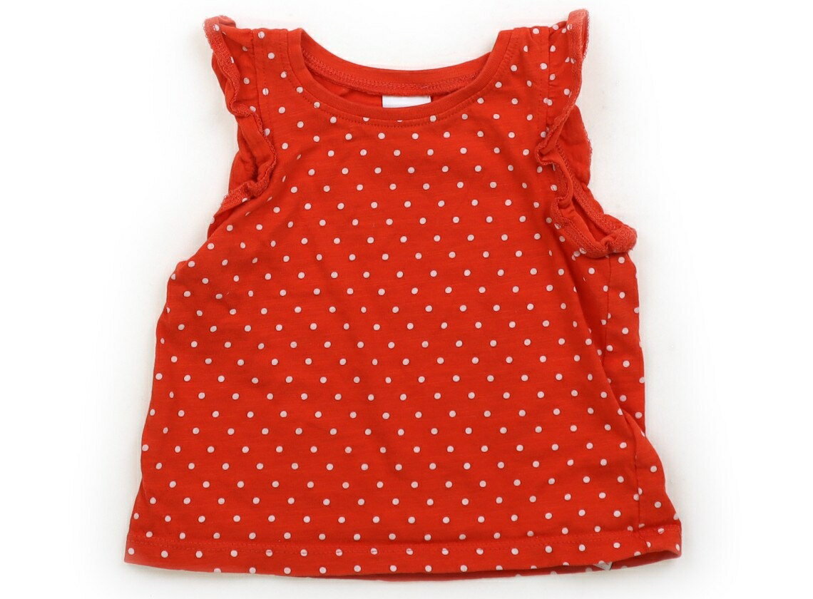 ネクスト NEXT Tシャツ・カットソー 70 女の子 朱色、ドット柄 子供服 ベビー服 キッズ アウトレット ユーズド 【中古】キッズ・ベビー・マタニティ