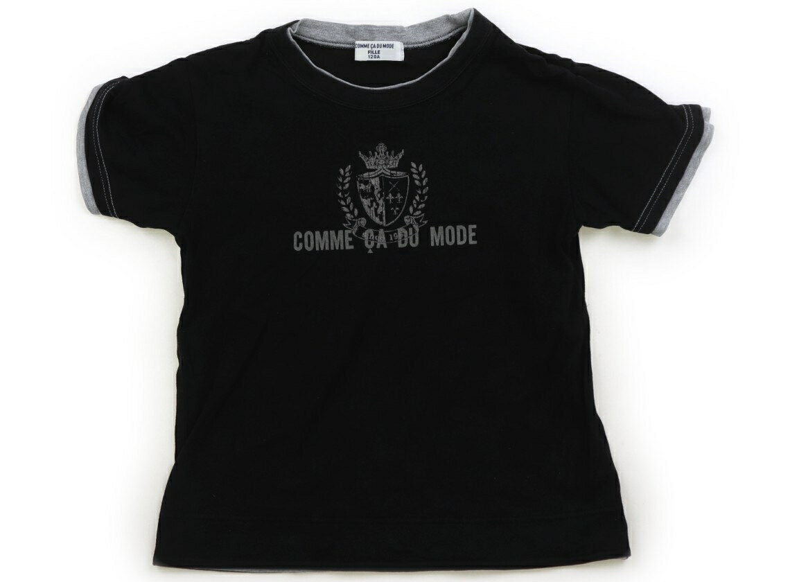 コムサフィユ COMME CA FILLE Tシャツ・カットソー 120 男の子 黒、グレー 子供服 ベビー服 キッズ アウトレット ユーズド 【中古】キッズ・ベビー・マタニティ