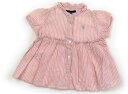 ラルフローレン Ralph Lauren シャツ・ブラウス 80 女の子 ピンク白ストライプ 子供服 ベビー服 キッズ アウトレット ユーズド 【中古】キッズ・ベビー・マタニティ