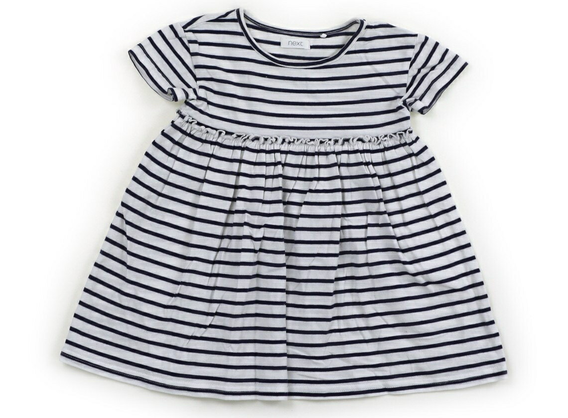 ネクスト NEXT ワンピース 80 女の子 ネイビー　オフホワイト　ボーダー 子供服 ベビー服 キッズ アウトレット ユーズド 【中古】キッズ・ベビー・マタニティ