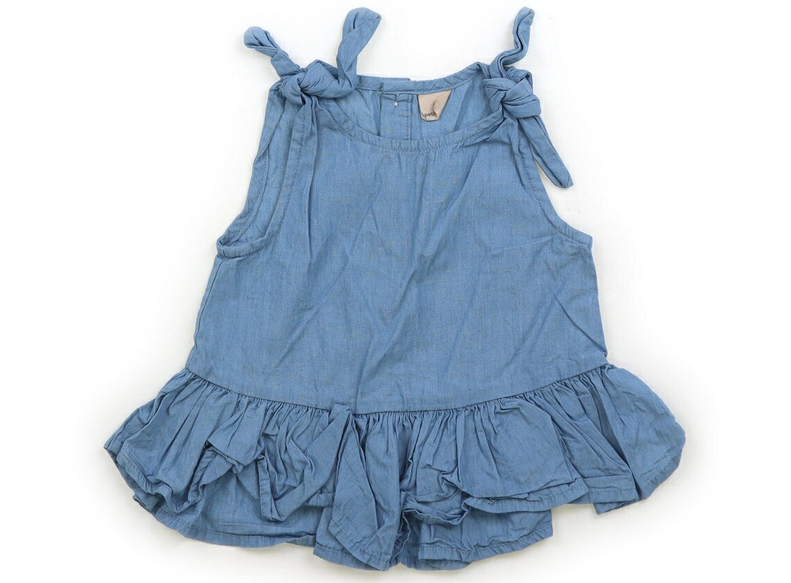 プティマイン petit main シャツ・ブラウス 80 女の子 ブルー 子供服 ベビー服 キッズ アウトレット ユーズド 【中古】キッズ・ベビー・マタニティ