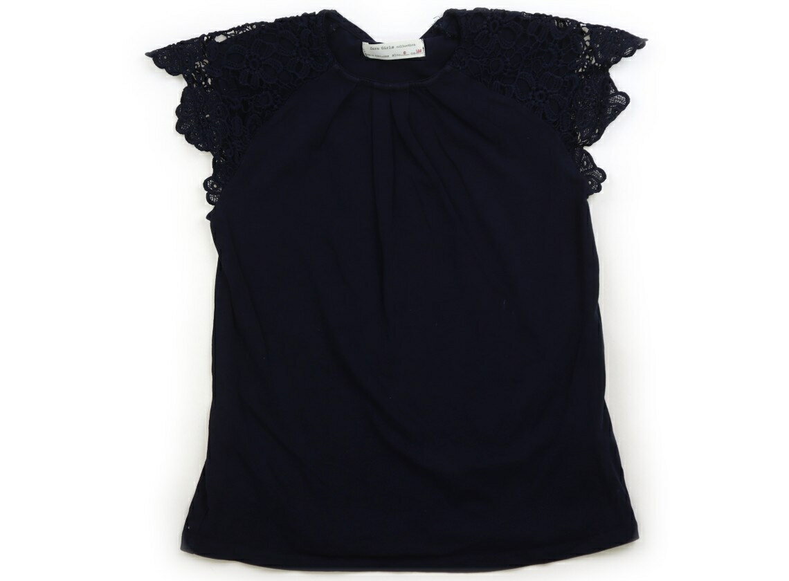 ザラ ZARA Tシャツ・カットソー 120 女の子 ネイビー 子供服 ベビー服 キッズ アウトレット ユーズド 【中古】キッズ・ベビー・マタニティ