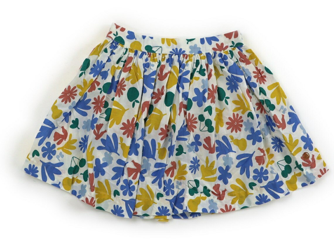 プチバトー PETIT BATEAU スカート 110 女の子 アイボリー ブルー マスタード モーヴピンク 花柄 子供服 ベビー服 キッズ アウトレット ユーズド 【中古】キッズ ベビー マタニティ