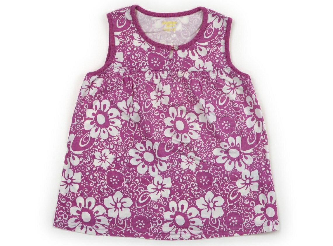 オシュコシュ OSHKOSH Tシャツ・カットソー 130 女の子 パープル　白　花柄 子供服 ベビー服 キッズ アウトレット ユーズド 【中古】キッズ・ベビー・マタニティ