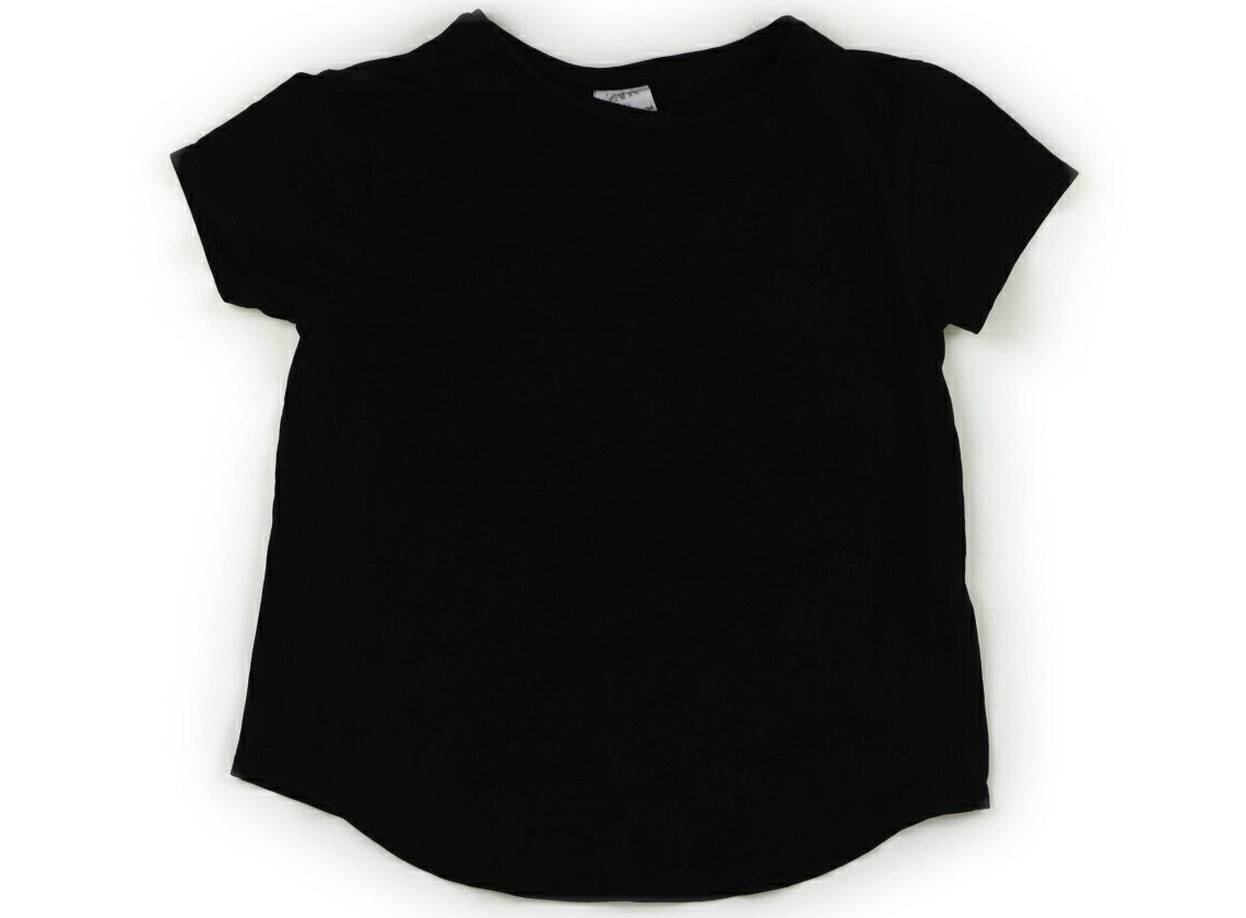 Rakuten - ザラ ZARA Tシャツ・カットソー 130 女の子 黒　ハート刺繍 子供服 ベビー服 キッズ アウトレット ユーズド 【中古】キッズ・ベビー・マタニティ