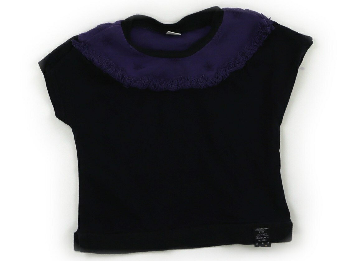 Rakuten - アプレレクール apres les cours Tシャツ・カットソー 80 女の子 黒・パープル 子供服 ベビー服 キッズ アウトレット ユーズド 【中古】キッズ・ベビー・マタニティ