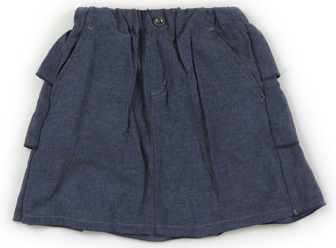 コムサイズム COMME CA ISM スカート 110 女の子 ダンガリーブルー 子供服 ベビー服 キッズ アウトレット ユーズド 【中古】キッズ・ベビー・マタニティ