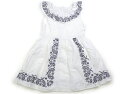 べべ BeBe ジャンパースカート 120 女の子 ホワイト・ペイズリー柄 子供服 ベビー服 キッズ アウトレット ユーズド 【中古】キッズ・ベビー・マタニティ