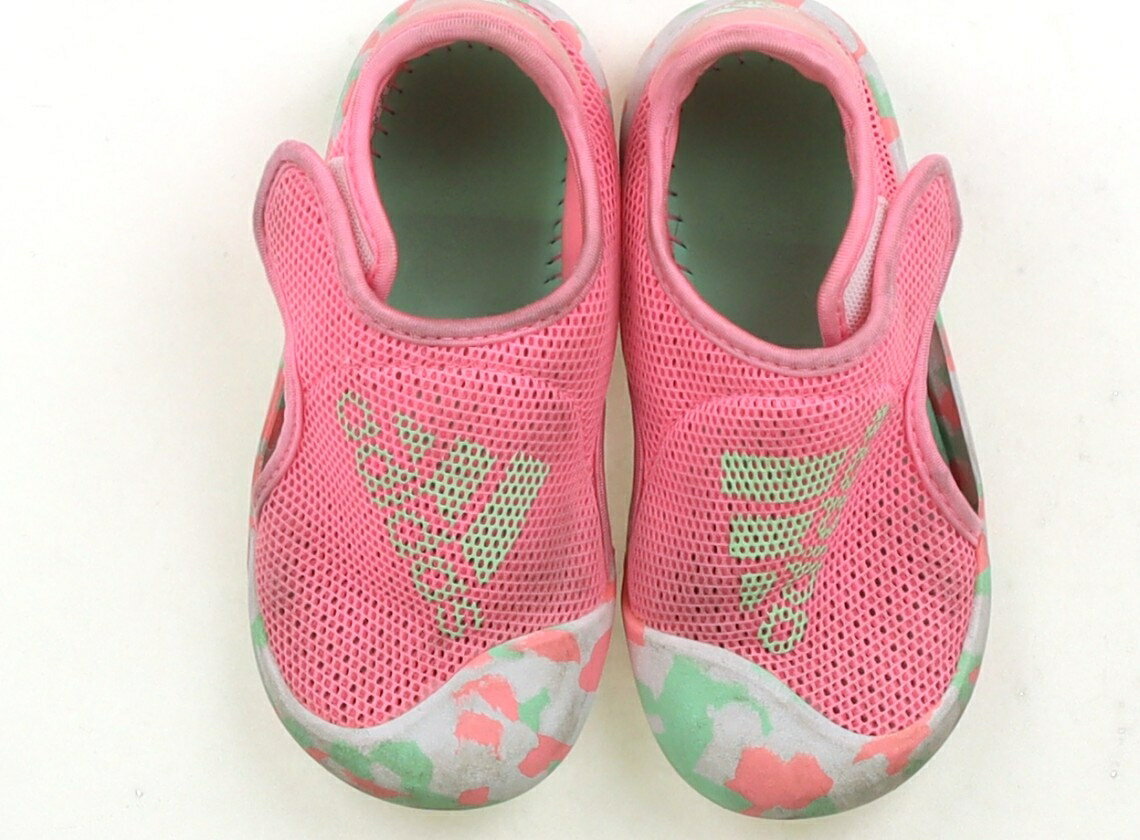 アディダス Adidas サンダル 靴15cm〜 女の子 ピンク・ホワイト・ライトグリーン 子供服 ベビー服 キッズ アウトレット ユーズド 【中古】キッズ・ベビー・マタニティ
