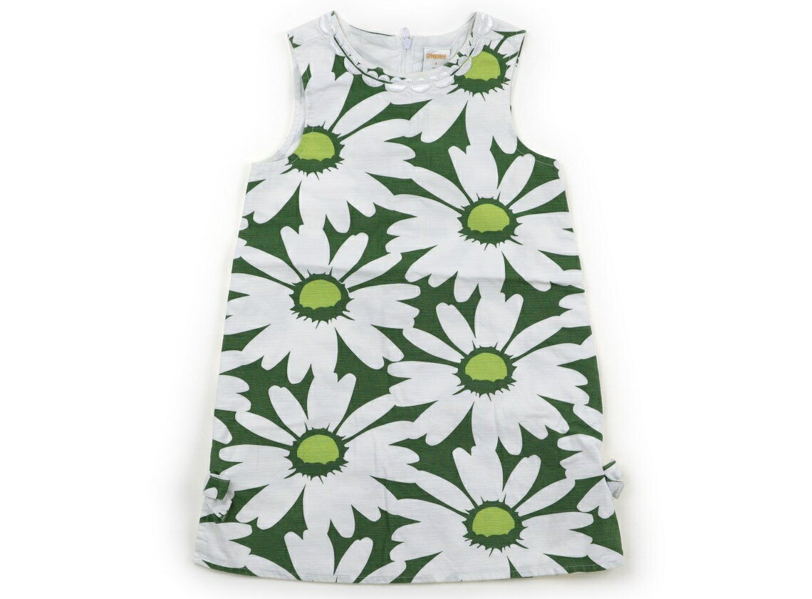 Rakuten - ジンボリー Gymboree ワンピース 100 女の子 緑　花柄 子供服 ベビー服 キッズ アウトレット ユーズド 【中古】キッズ・ベビー・マタニティ