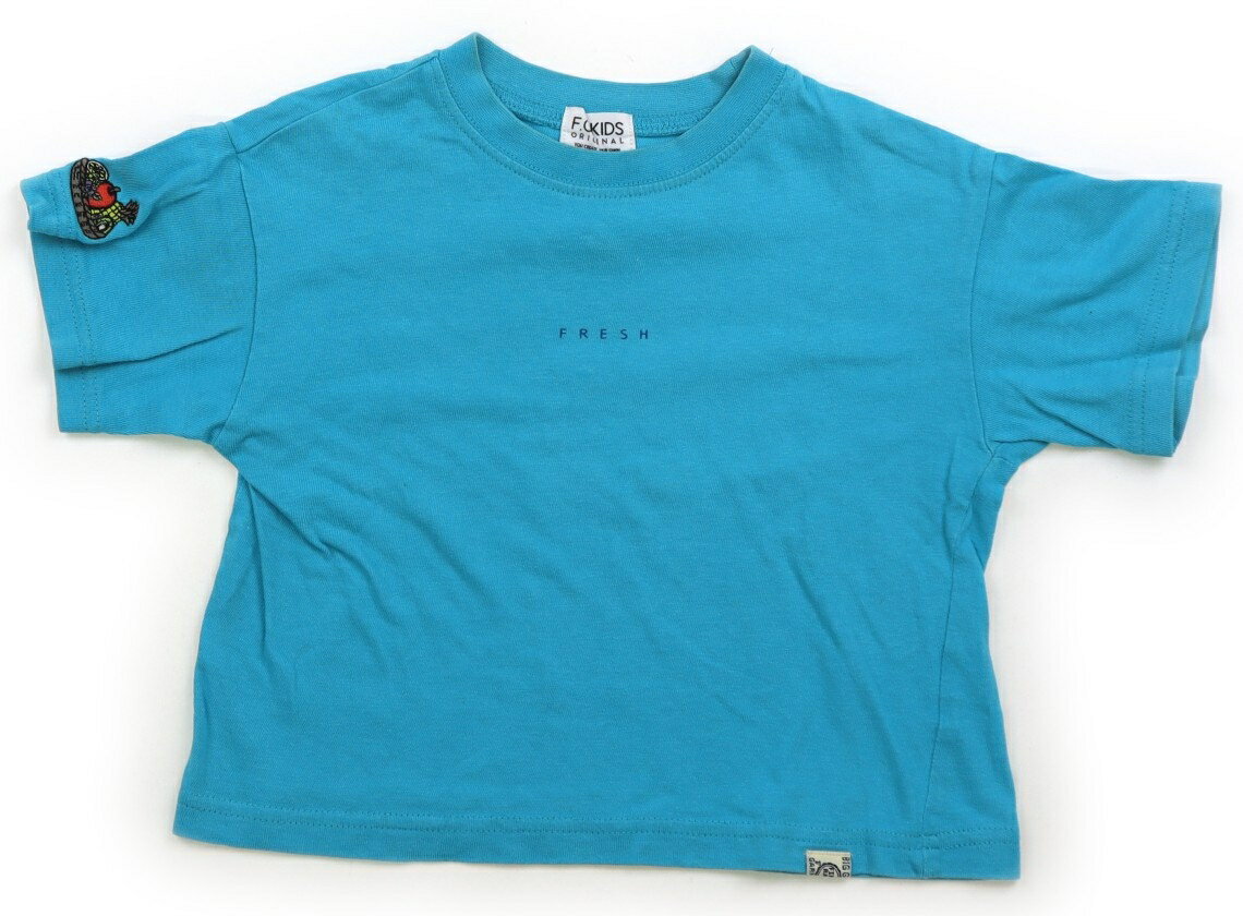 T-Shirts （Short Sleeve） - FOキッズ F.O.KIDS Tシャツ・カットソー 90 男の子 ブルー・英字 子供服 ベビー服 キッズ アウトレット ユーズド 【中古】キッズ・ベビー・マタニティ