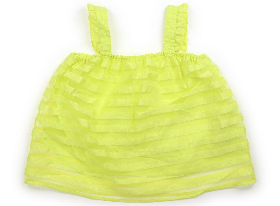 BeBe Tank Top/Camisole, Size 130, Girls, Lemon Yellow Stripe, Children's Clothing, Baby Clothes, Kids, Outlet, Used [Pre-owned] Kids, Baby, Maternity