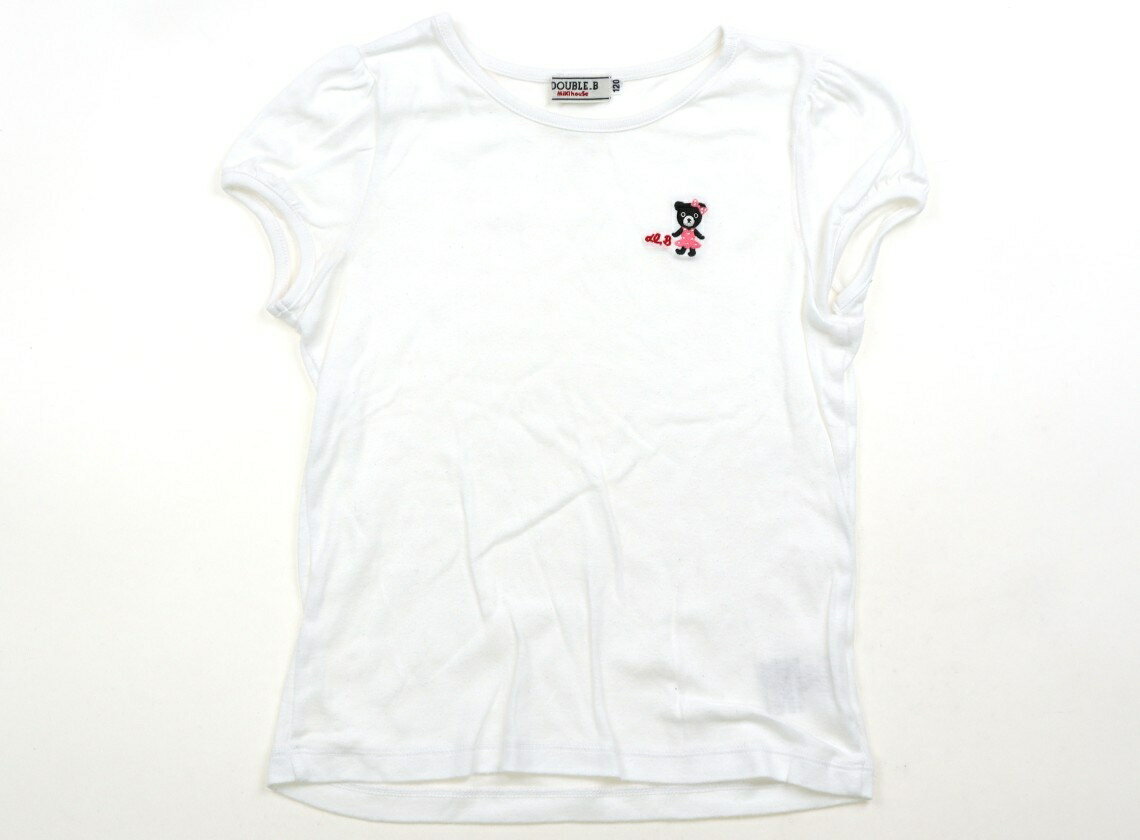 Rakuten - ダブルB Double B Tシャツ・カットソー 120 女の子 白 子供服 ベビー服 キッズ アウトレット ユーズド 【中古】キッズ・ベビー・マタニティ