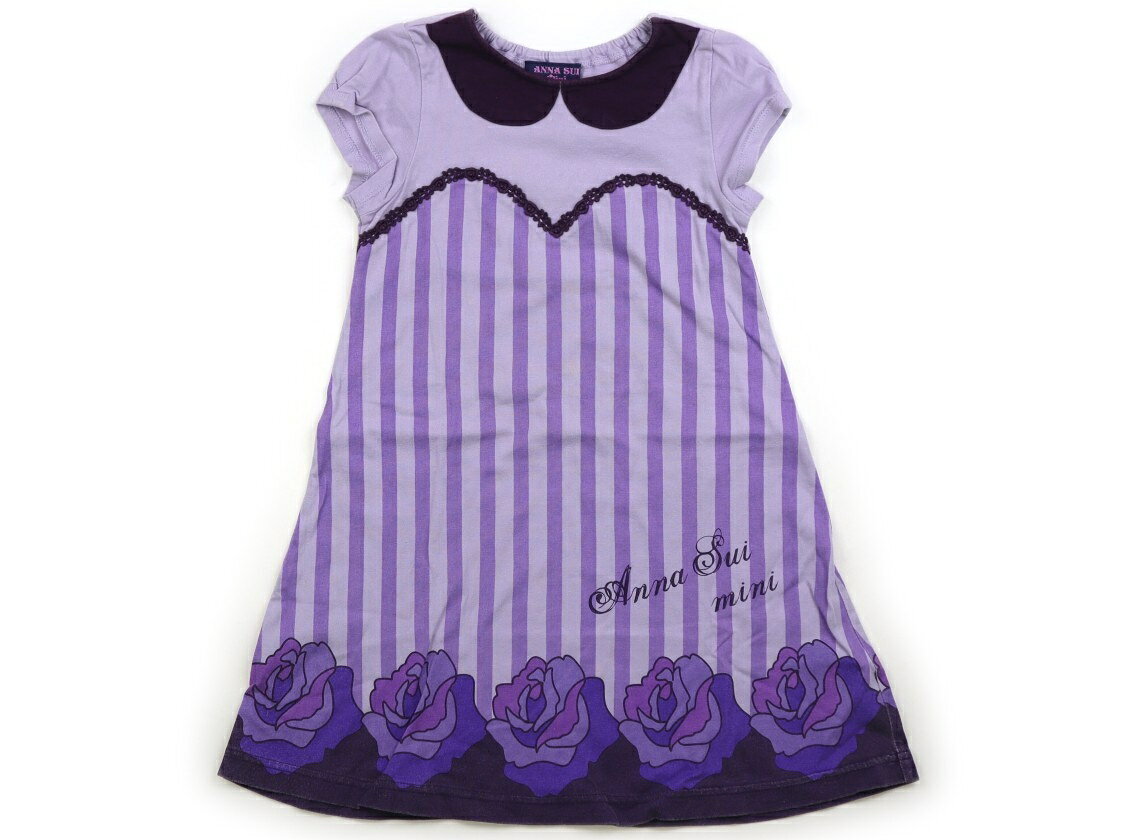 アナスイ ANNA SUI ワンピース 110 女の子 パープル系 子供服 ベビー服 キッズ アウトレット ユーズド 【中古】キッズ・ベビー・マタニティ
