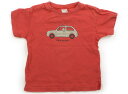 プティマイン petit main Tシャツ・カットソー 90 男の子 ターキーレッド・ベージュ・車 子供服 ベビー服 キッズ アウトレット ユーズド 【中古】キッズ・ベビー・マタニティ
