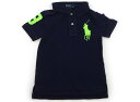 ポロラルフローレン POLO RALPH LAUREN ポロシャツ 90 男の子 ネイビー、黄色のロゴ 子供服 ベビー服 キッズ アウトレット ユーズド 【中古】キッズ・ベビー・マタニティ