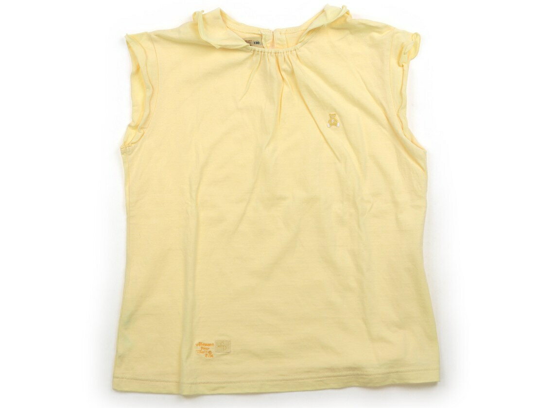 ファミリア familiar Tシャツ・カットソー 130 女の子 イエロー 子供服 ベビー服 キッズ アウトレット ユーズド 【中古】キッズ・ベビー・マタニティ