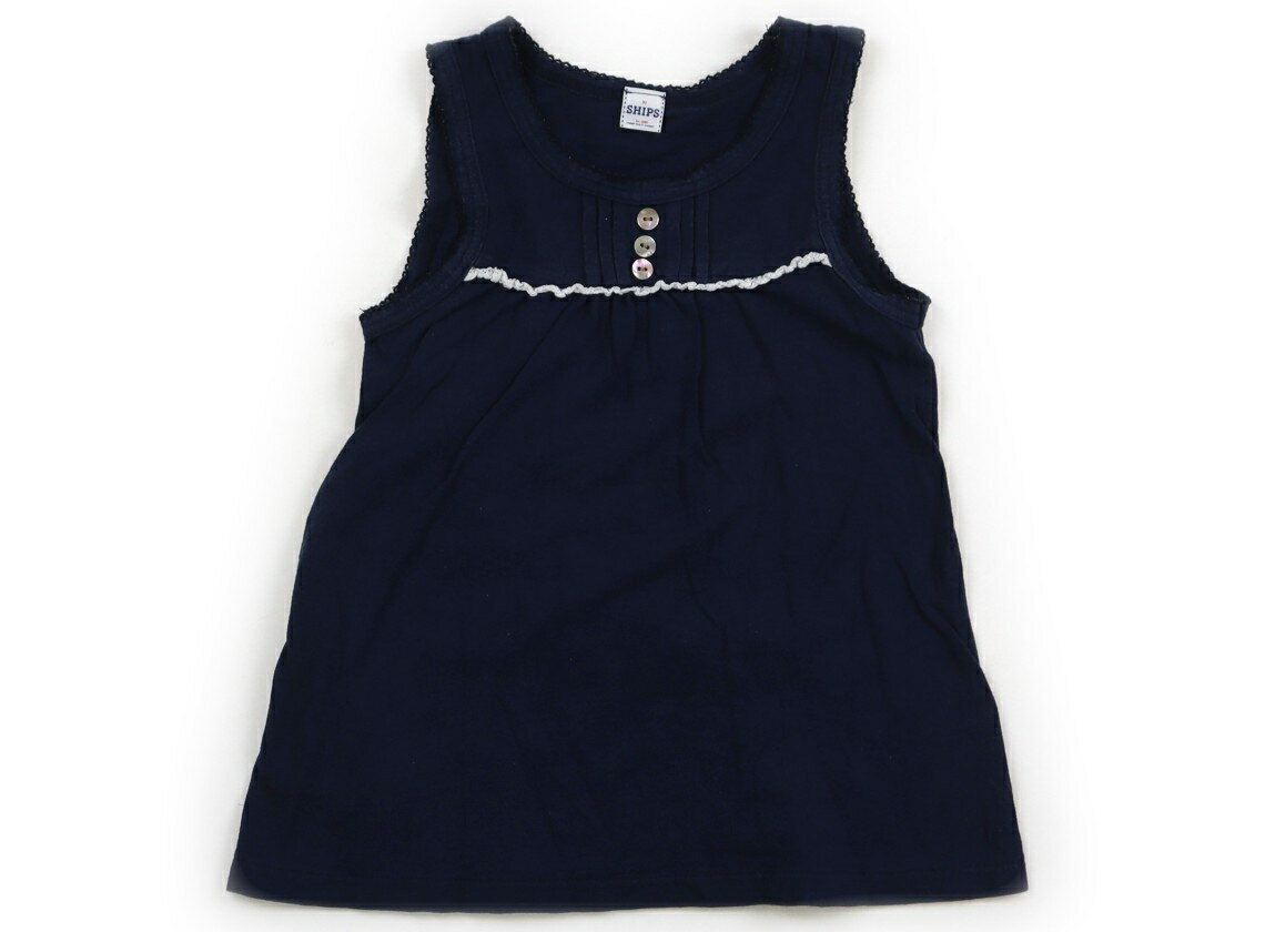 SHIPS Tank Top/Camisole, Size 90, Girls, Navy/White, Children's Clothing, Baby Clothes, Kids, Outlet, Used [Pre-owned] Kids, Baby, Maternity