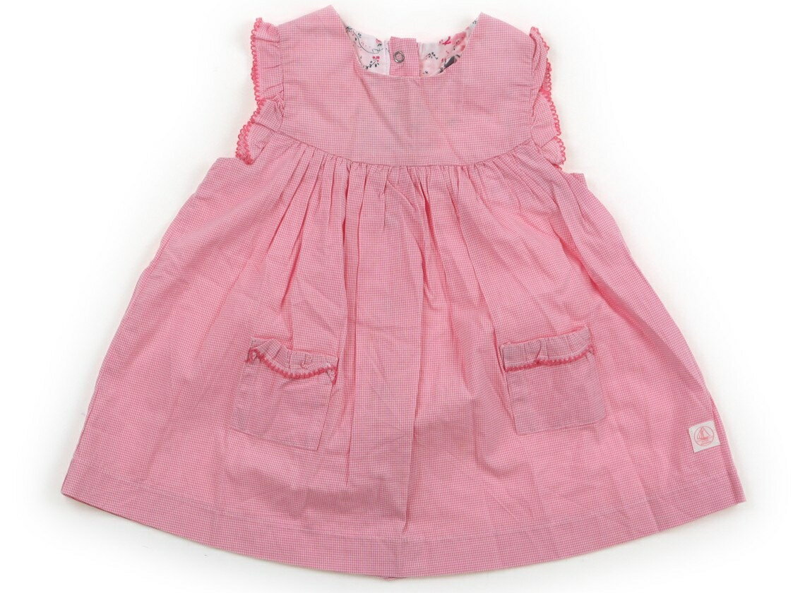 プチバトー PETIT BATEAU ワンピース 70 女の子 ピンク 子供服 ベビー服 キッズ アウトレット ユーズド 【中古】キッズ・ベビー・マタニティ