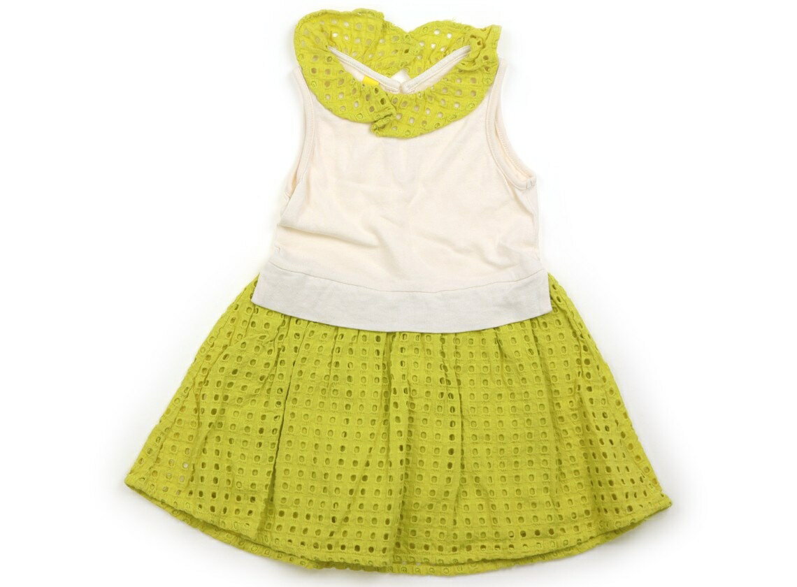 Dresses - サニーランドスケープ Sunny Landscape ワンピース 90 女の子 アイボリー・マスタードイエロー 子供服 ベビー服 キッズ アウトレット ユーズド 【中古】キッズ・ベビー・マタニティ