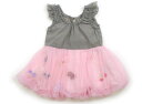 パンパンチュチュ panpantutu ワンピース 80 女の子 モスグレー ピンク 子供服 ベビー服 キッズ アウトレット ユーズド 【中古】キッズ・ベビー・マタニティ