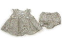 組曲 Kumikyoku チュニック 70 女の子 ホワイト×カラフル花柄 子供服 ベビー服 キッズ アウトレット ユーズド 【中古】キッズ・ベビー・マタニティ