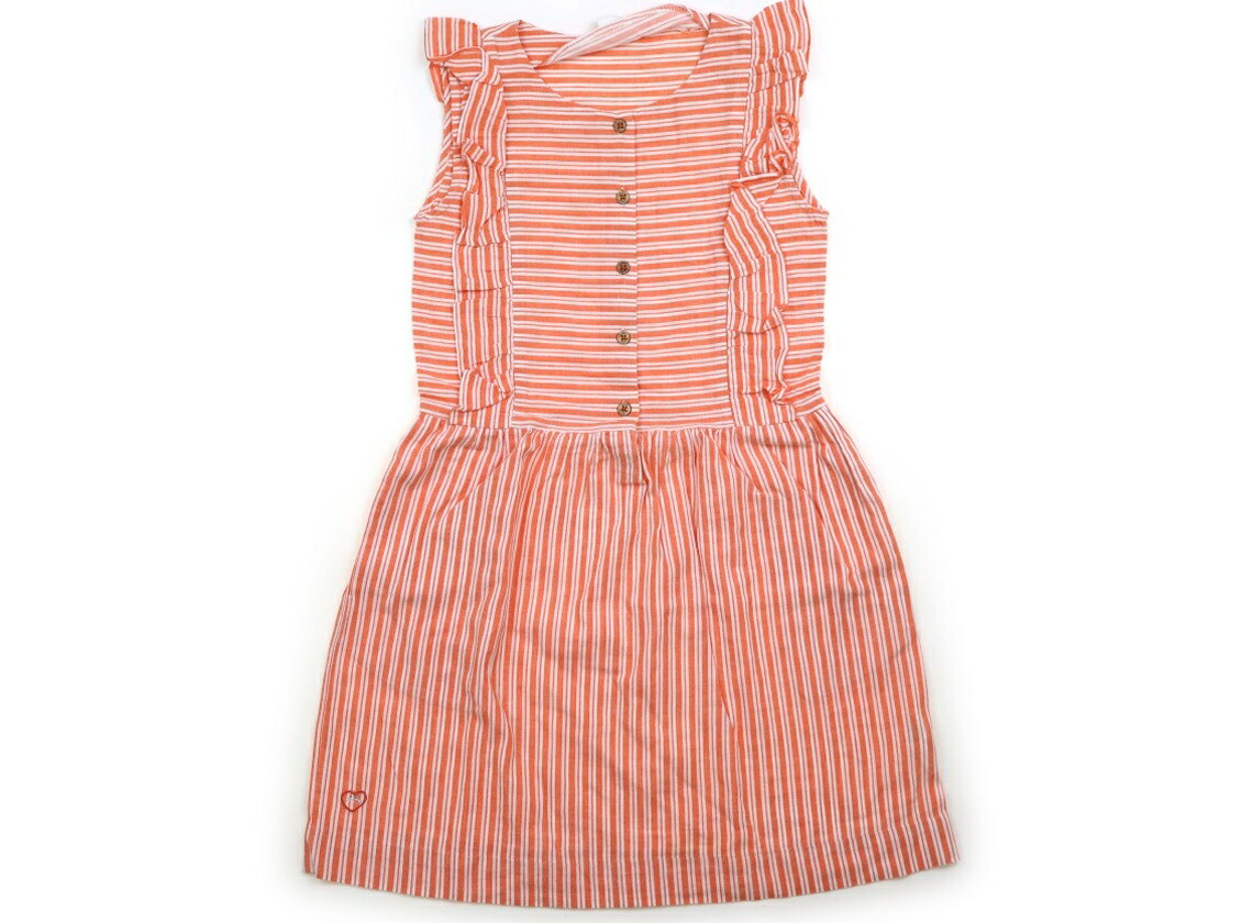 シャトードサーブル Chateau de Sable ワンピース 120 女の子 オレンジ、白 子供服 ベビー服 キッズ アウトレット ユーズド 【中古】キッズ・ベビー・マタニティ