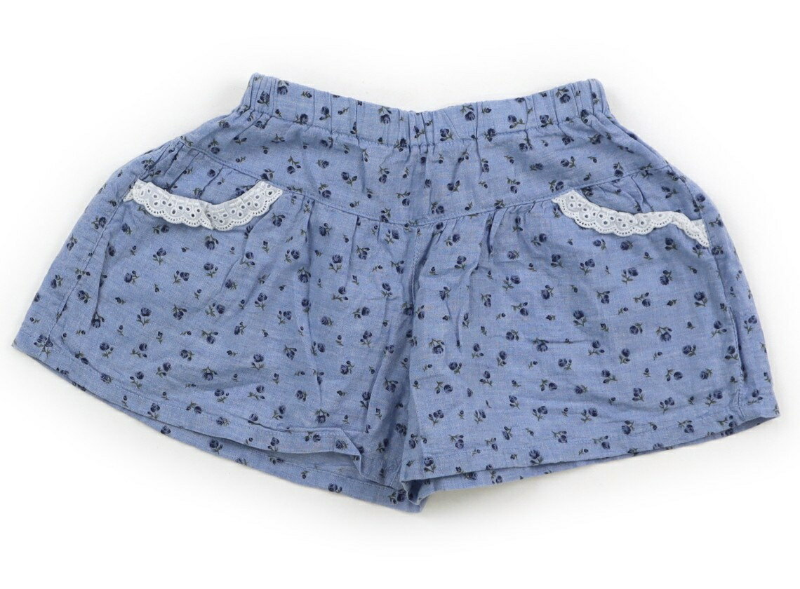ジャンクストア JUNK STORE ショートパンツ 100 女の子 ライトブルー 総柄 子供服 ベビー服 キッズ アウトレット ユーズド 【中古】キッズ ベビー マタニティ