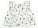 プチバトー PETIT BATEAU タンクトップ・キャミソール 70 女の子 白・緑花柄 子供服 ベビー服 キッズ アウトレット ユーズド 【中古】キッズ・ベビー・マタニティ