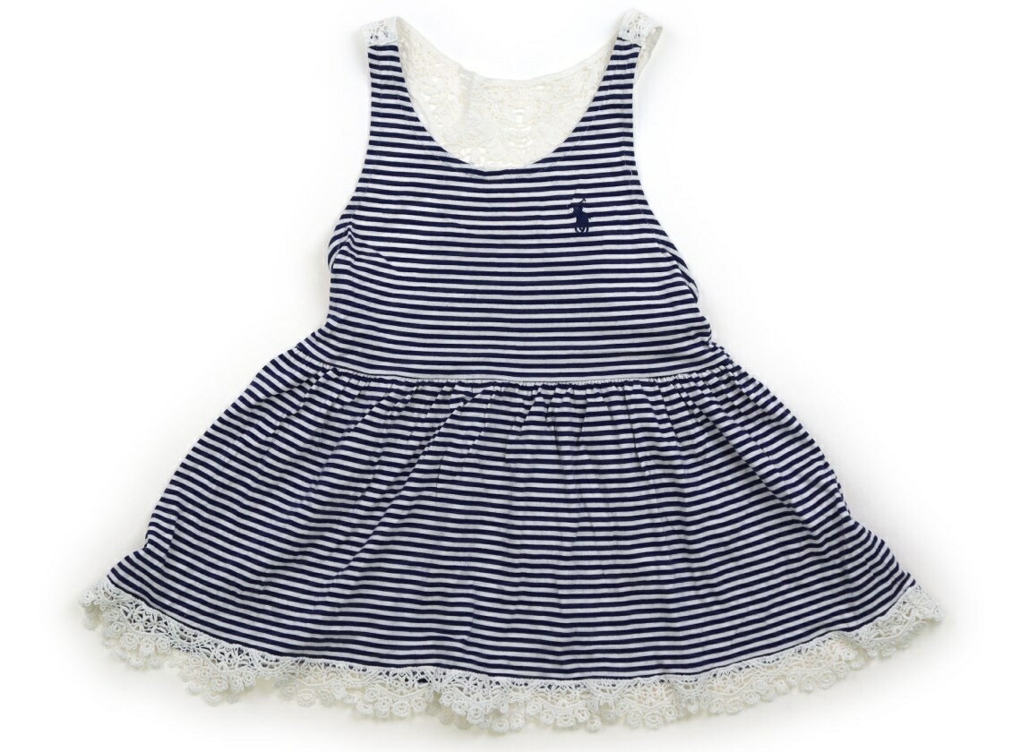 Sleeveless, Tank Tops - ポロラルフローレン POLO RALPH LAUREN タンクトップ・キャミソール 130 女の子 紺白ボーダー 子供服 ベビー服 キッズ アウトレット ユーズド 【中古】キッズ・ベビー・マタニティ