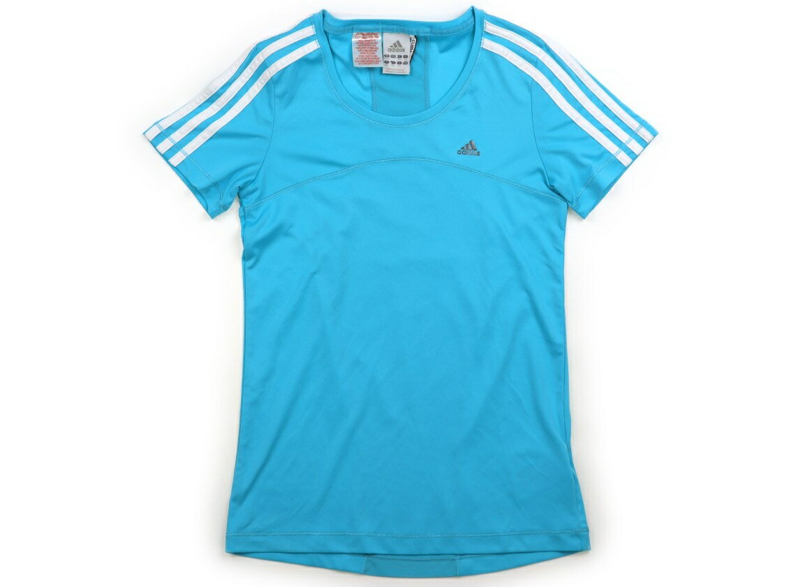 アディダス Adidas スポーツウェア・ダンスウェア 160 女の子 水糸、白いライン 子供服 ベビー服 キッズ アウトレット ユーズド 【中古】キッズ・ベビー・マタニティ