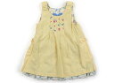 ニットプランナー(KP) Knit Planner(KP) ジャンパースカート 100 女の子 クリーム、白、花柄 子供服 ベビー服 キッズ アウトレット ユーズド 【中古】キッズ・ベビー・マタニティ
