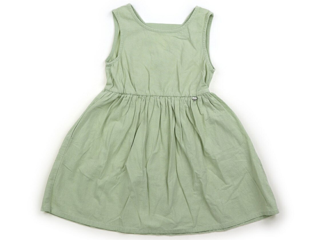 ベベ プチ ポワ ヴェール BeBe Petits Pois Vert ジャンパースカート 110 女の子 ライトグリーン 子供服 ベビー服 キッズ アウトレット ユーズド 【中古】キッズ・ベビー・マタニティ