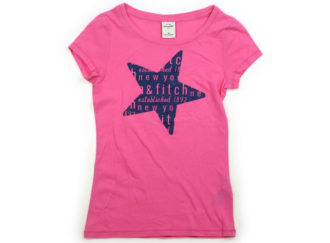 アバクロ Abercrombie Tシャツ・カットソー 150 女の子 ピンク　ネイビーラメ 子供服 ベビー服 キッズ アウトレット ユーズド 【中古】キッズ・ベビー・マタニティ